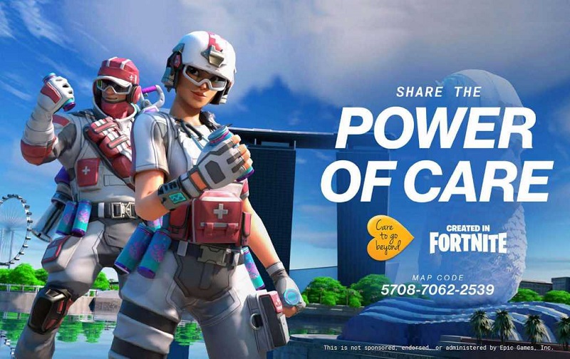 Share the Power of Care Fortnite' game, part of MOHH Care to Go Beyond campaign 